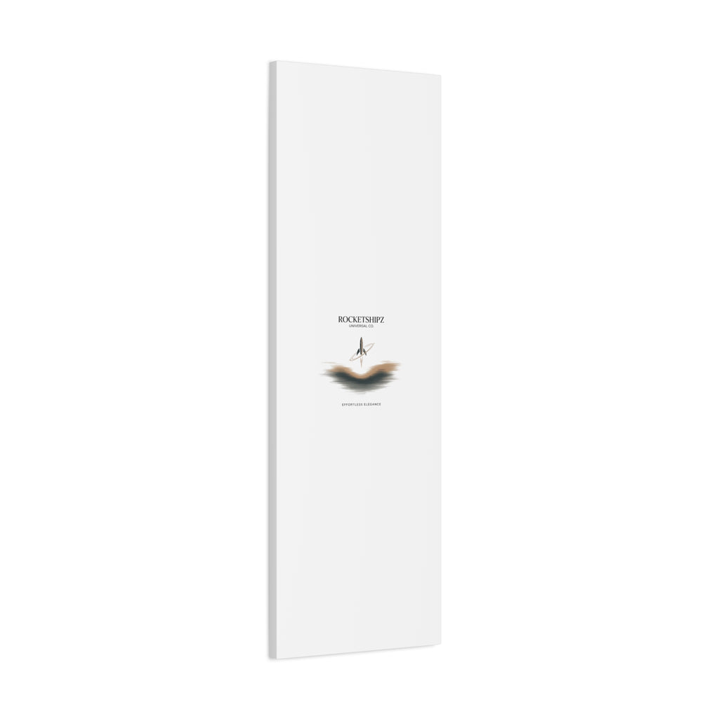 Minimal Rocket Logo Canvas, Neutral Art Print | Quiet Luxury, Elevated Basics
