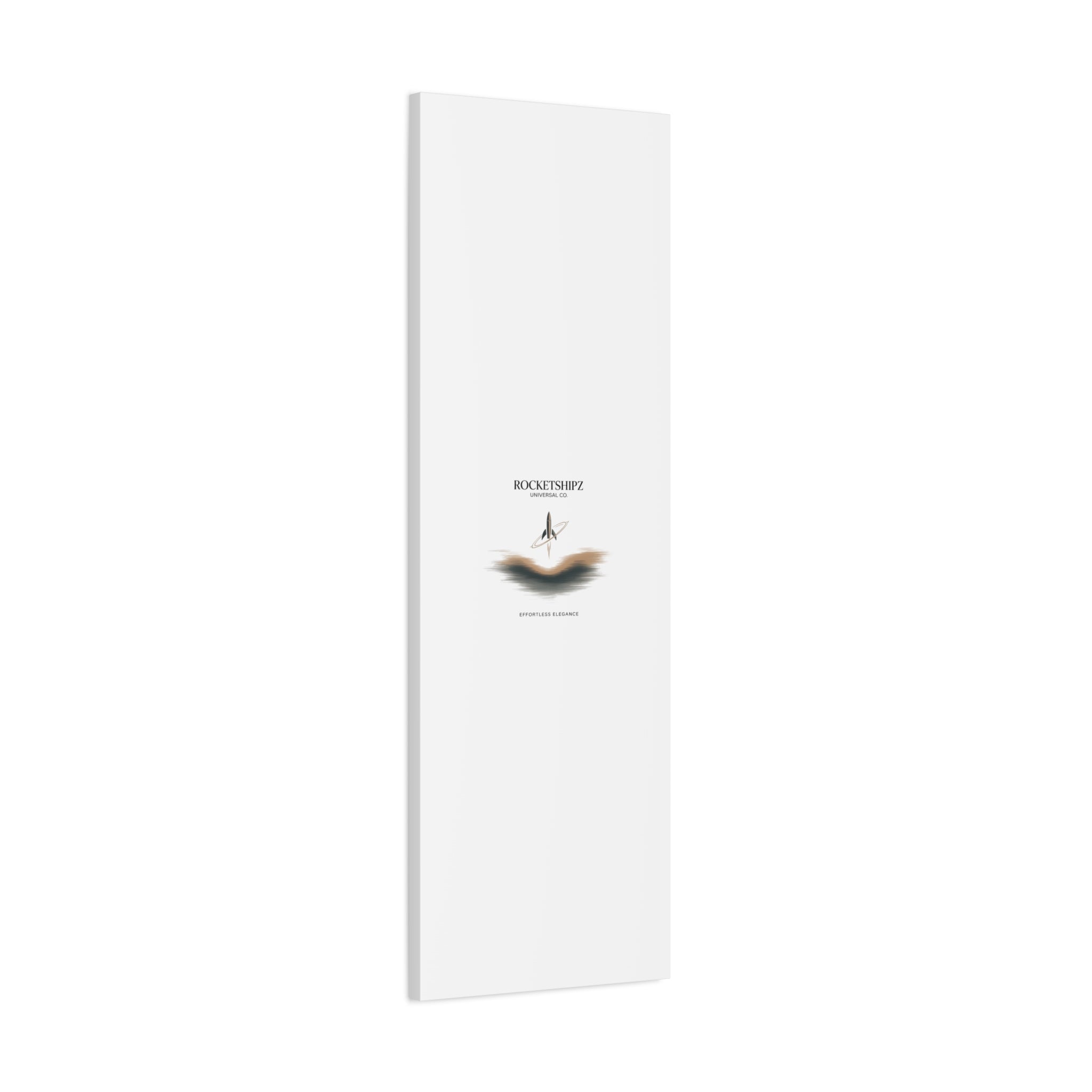Minimal Rocket Logo Canvas, Neutral Art Print | Quiet Luxury, Elevated Basics
