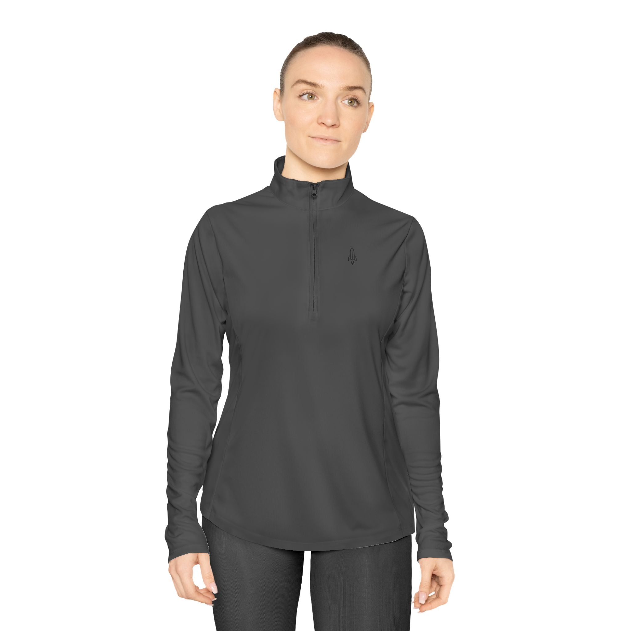 Rocketshipz "Longitude" Quarter-Zip Pullover – Lightweight Performance Top