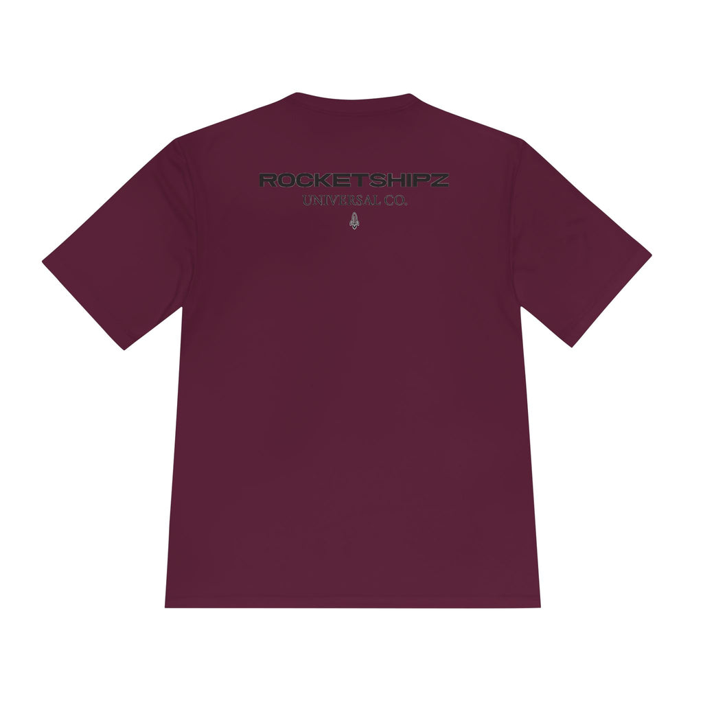 Rocketshipz Universal Co. Logo Tee — Moisture-Wicking Athletic T-Shirt