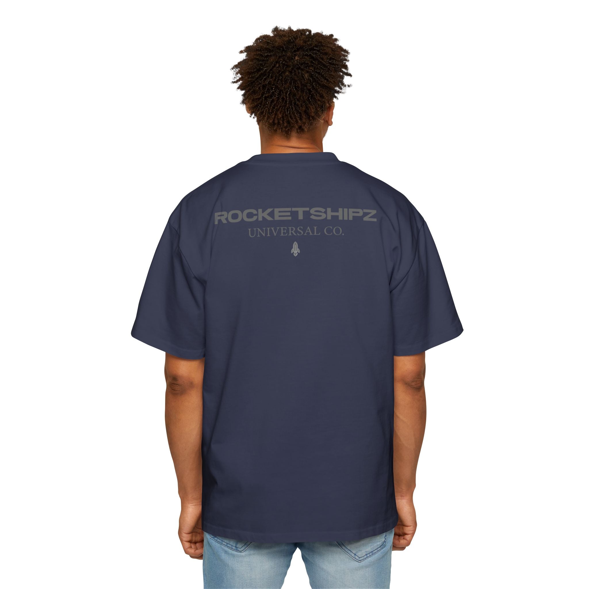 "Same Ship, Different Day" Rocketshipz Astronaut Graphic Tee — Men’s Oversized T-Shirt