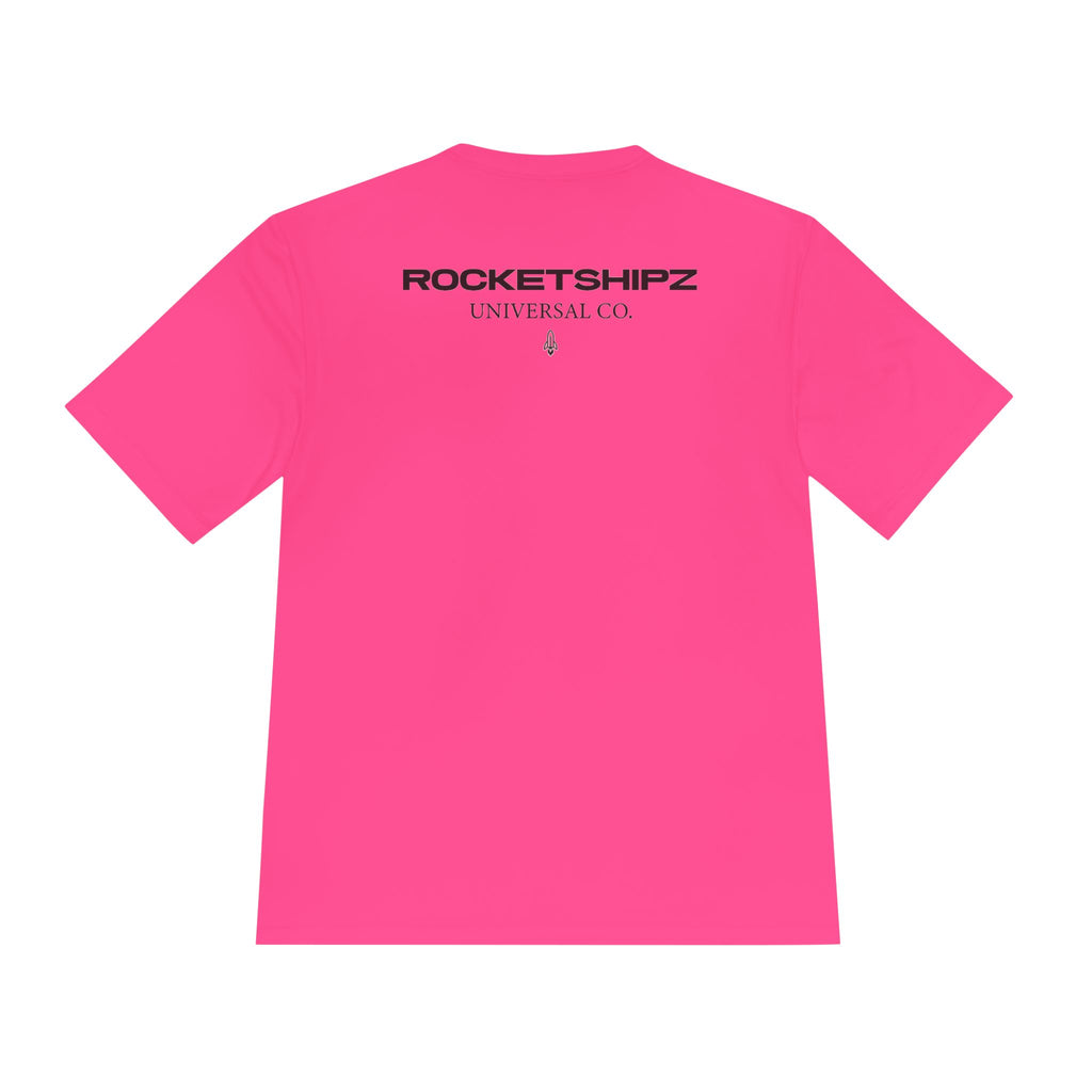 Rocketshipz Universal Co. Logo Tee — Moisture-Wicking Athletic T-Shirt