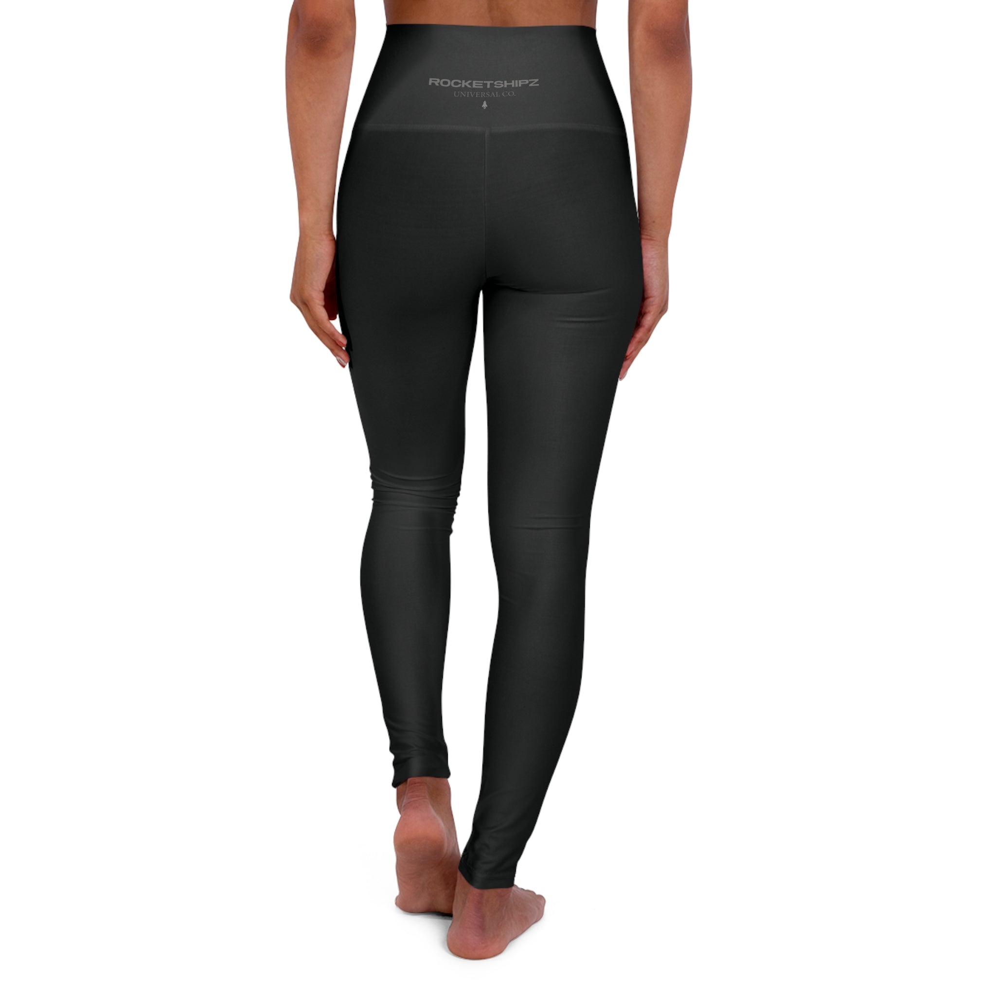 Rocketshipz "Dark Matter" Yoga Leggings — Elegant High-Waisted Athleisure Legging