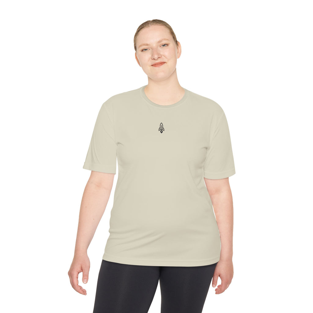 Rocketshipz Universal Co. Logo Tee — Moisture-Wicking Athletic T-Shirt