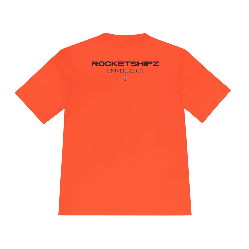 Rocketshipz Universal Co. Logo Tee — Moisture-Wicking Athletic T-Shirt