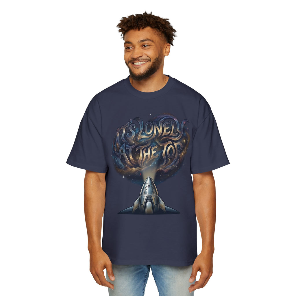 Rocketshipz "It's Lonely at the Top" Tee — Oversized Men's Graphic T-Shirt