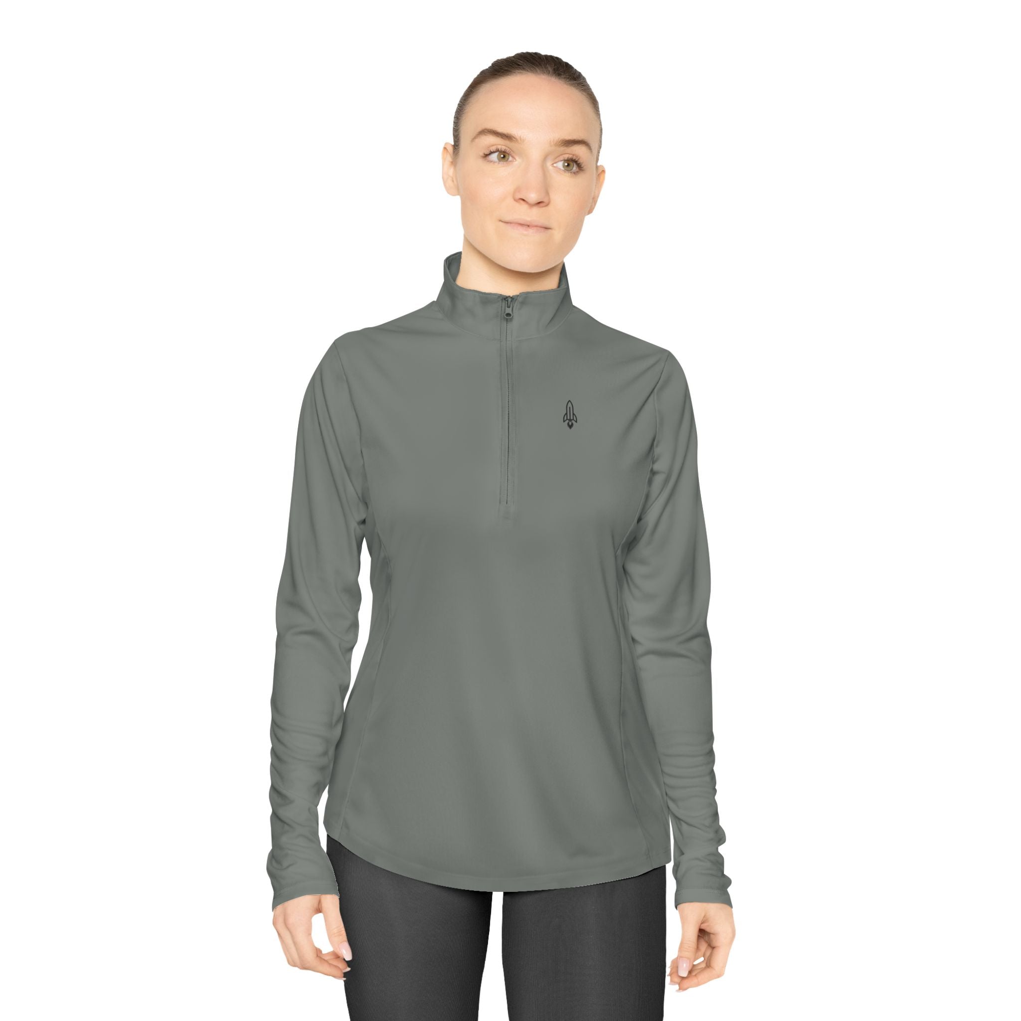 Rocketshipz "Longitude" Quarter-Zip Pullover – Lightweight Performance Top