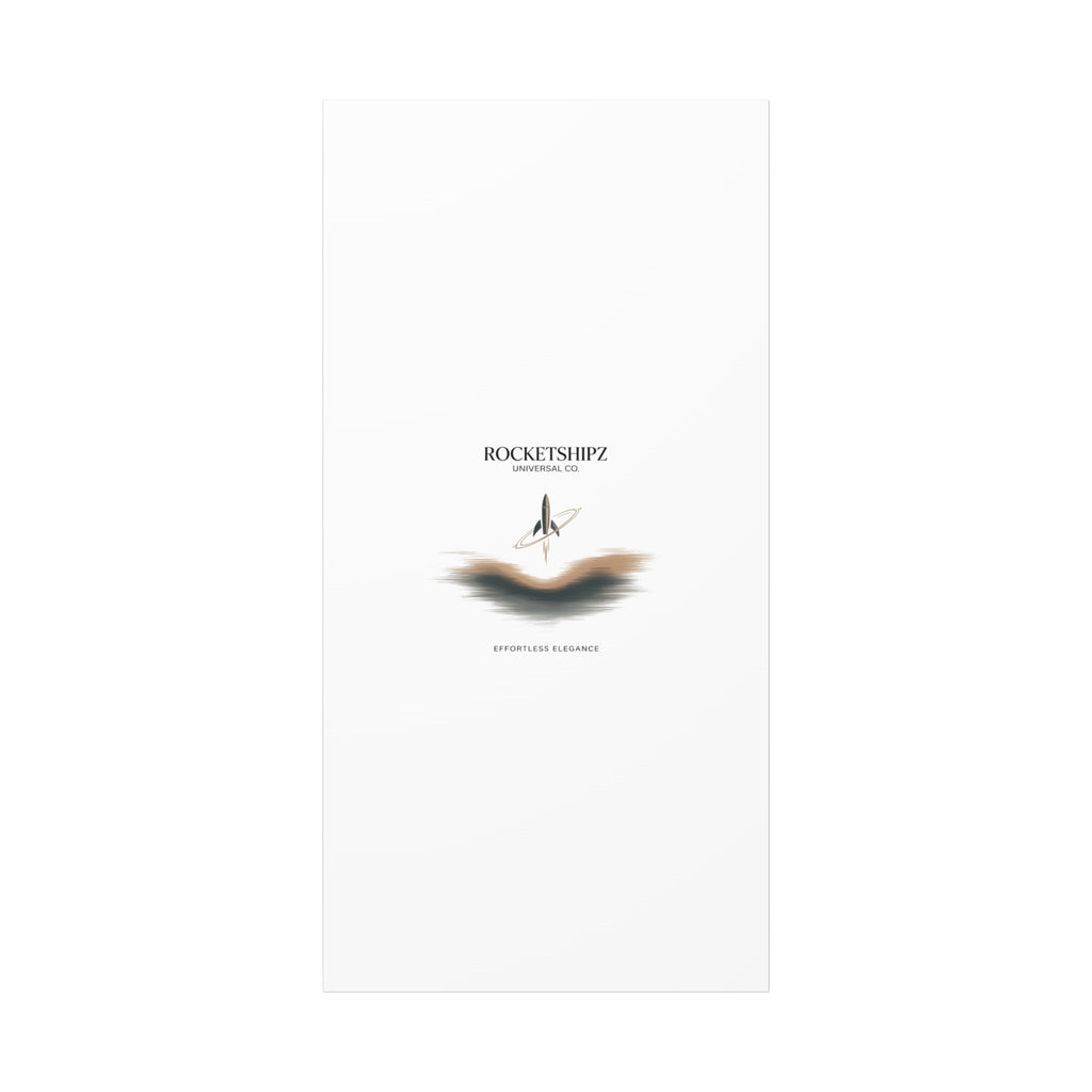 Minimal Rocket Logo Canvas, Neutral Art Print | Quiet Luxury, Elevated Basics