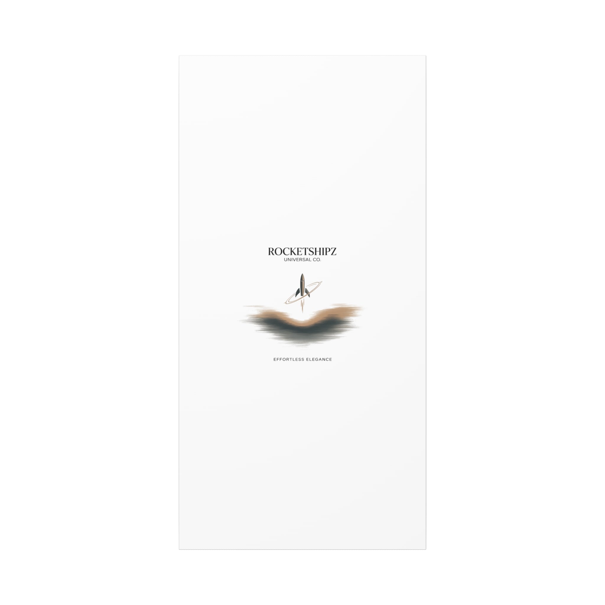 Minimal Rocket Logo Canvas, Neutral Art Print | Quiet Luxury, Elevated Basics