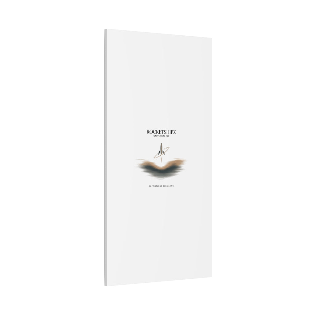 Minimal Rocket Logo Canvas, Neutral Art Print | Quiet Luxury, Elevated Basics