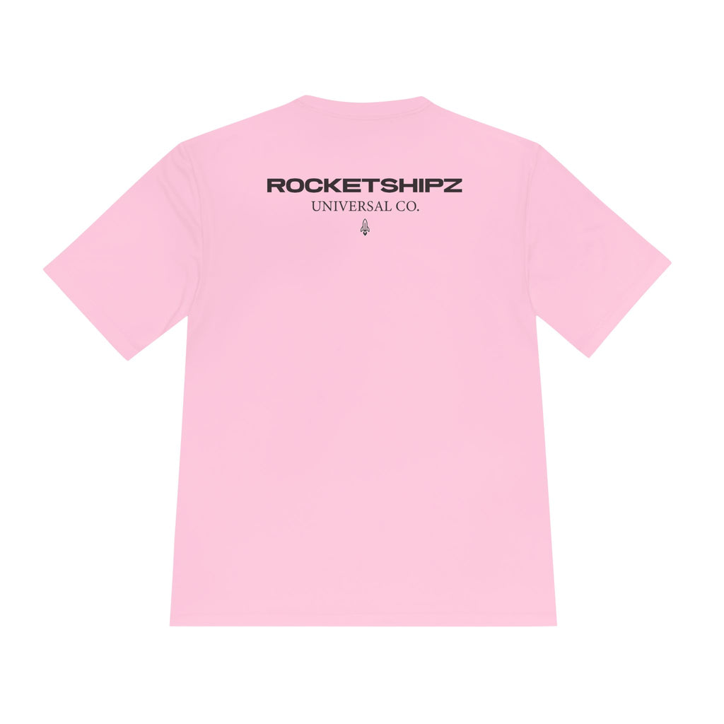 Rocketshipz Universal Co. Logo Tee — Moisture-Wicking Athletic T-Shirt