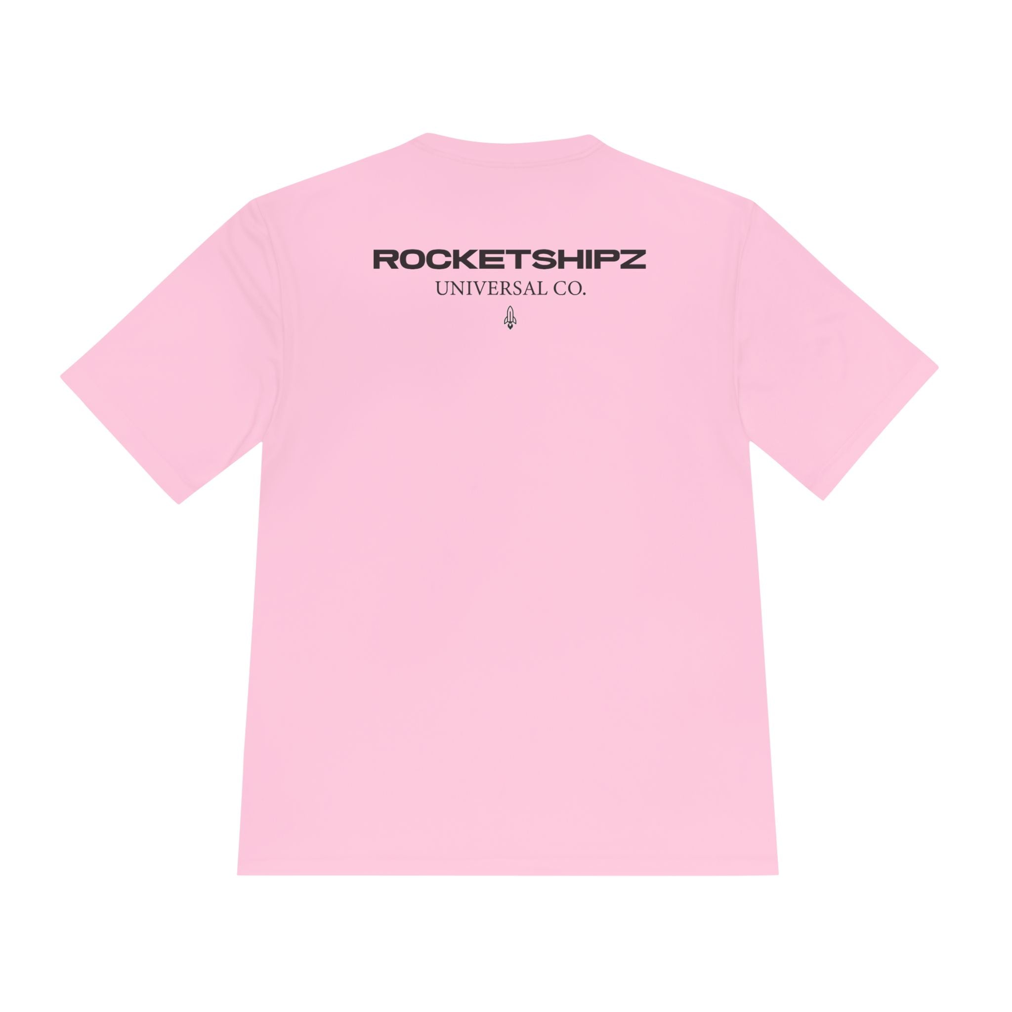 Rocketshipz Universal Co. Logo Tee — Moisture-Wicking Athletic T-Shirt