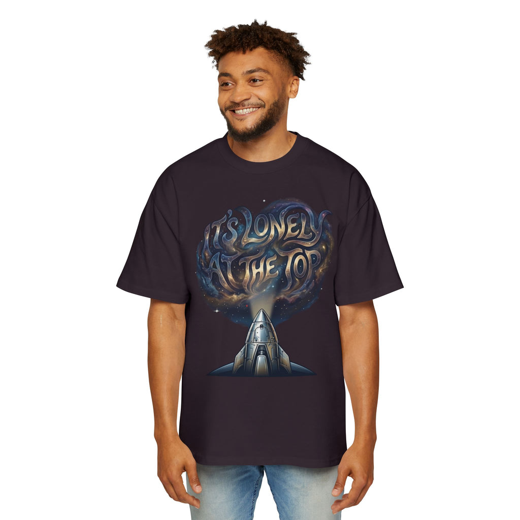 Rocketshipz "It's Lonely at the Top" Tee — Oversized Men's Graphic T-Shirt