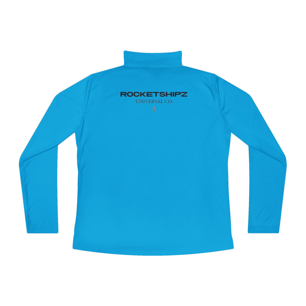 Rocketshipz "Longitude" Quarter-Zip Pullover – Lightweight Performance Top