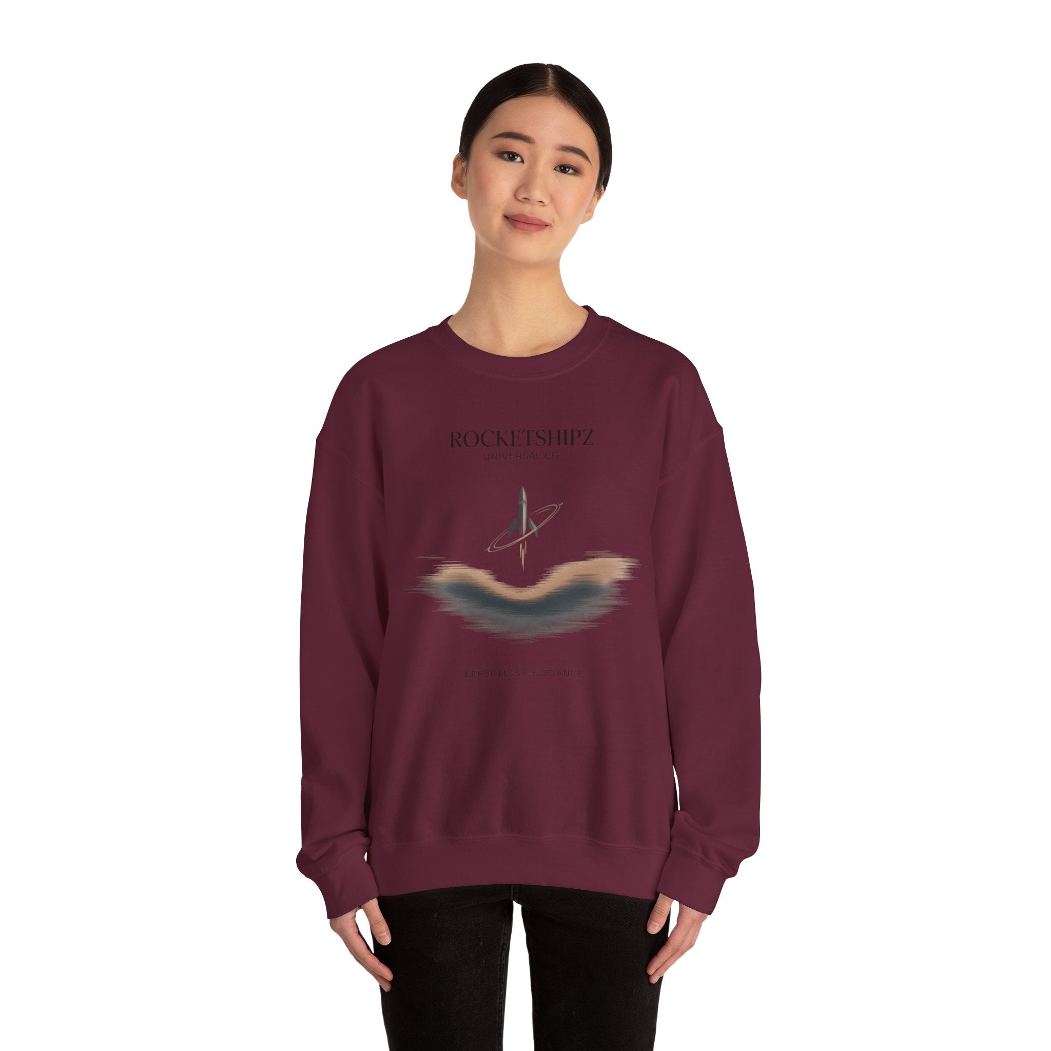 Minimal Micro-Embroidery Crewneck Sweatshirt | Quiet Luxury, Premium Basics