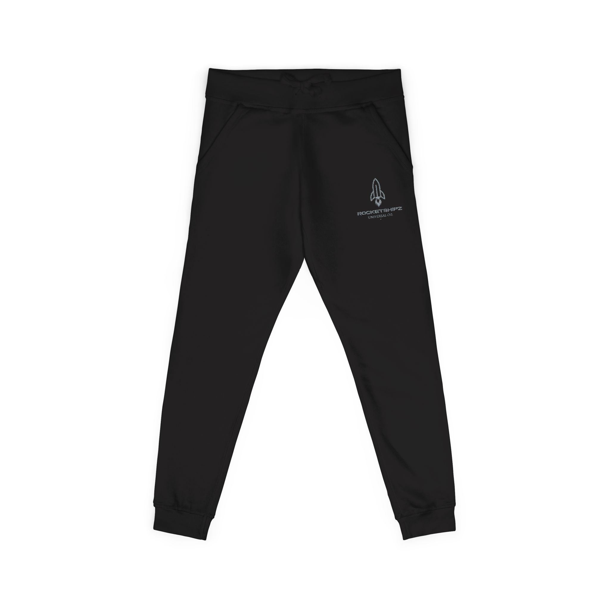 Rocketshipz "Dark Matter" Embroidered Rocket Joggers – Warmup Sweatpants