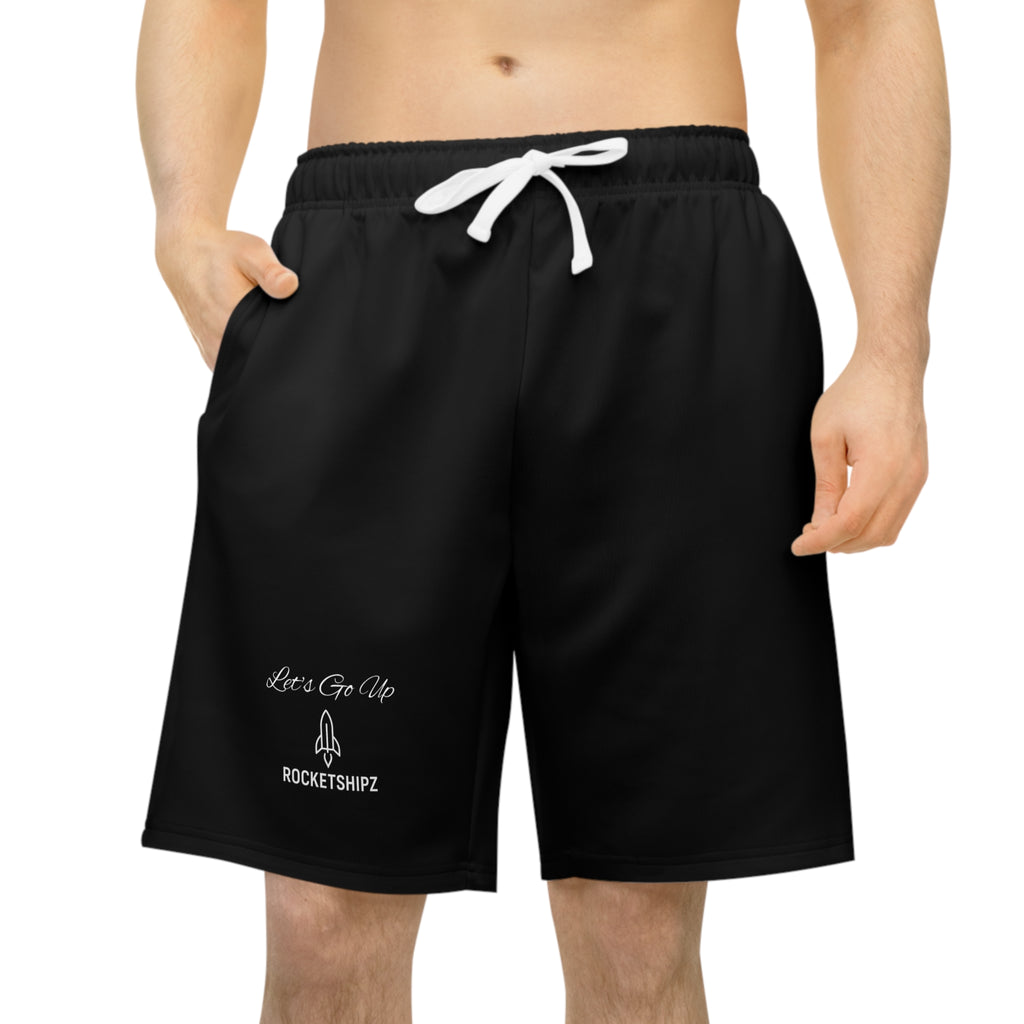 Rocketshipz 'Let's Go Up' Performance Shorts — Athletic Long Shorts
