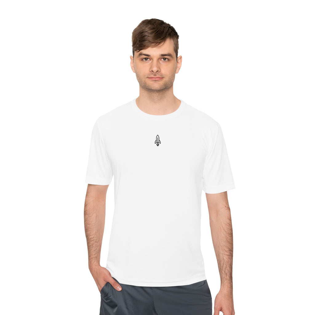 Rocketshipz Universal Co. Logo Tee — Moisture-Wicking Athletic T-Shirt