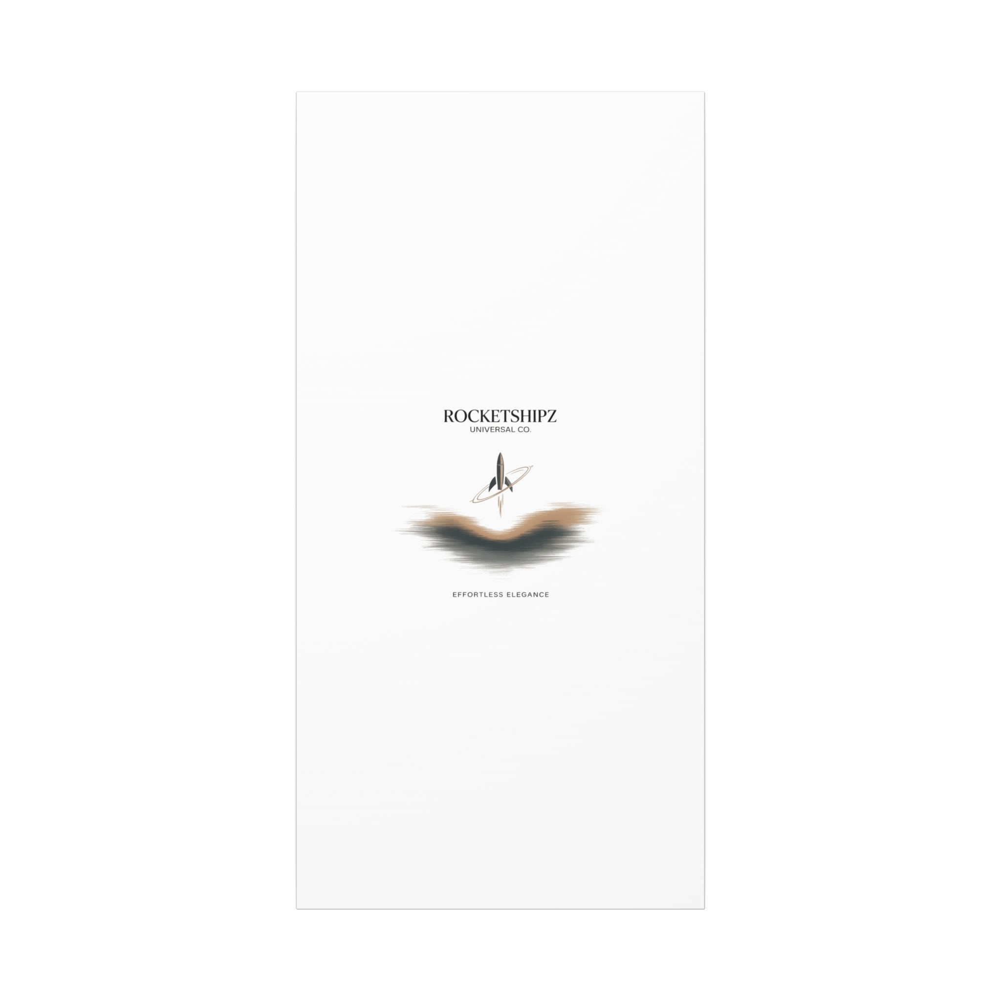 Minimal Rocket Logo Canvas, Neutral Art Print | Quiet Luxury, Elevated Basics