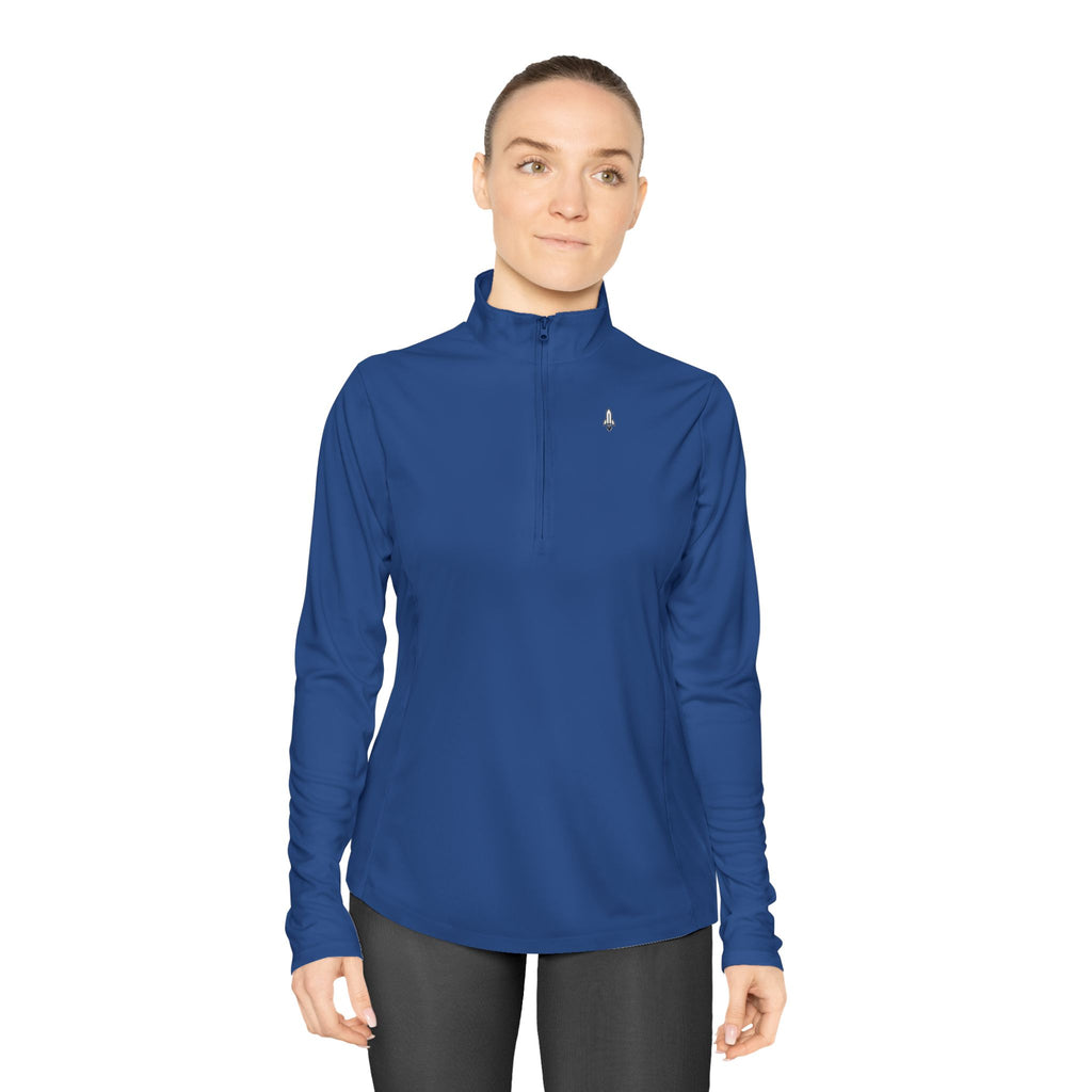 Rocketshipz "Longitude" Quarter-Zip Pullover – Lightweight Performance Top