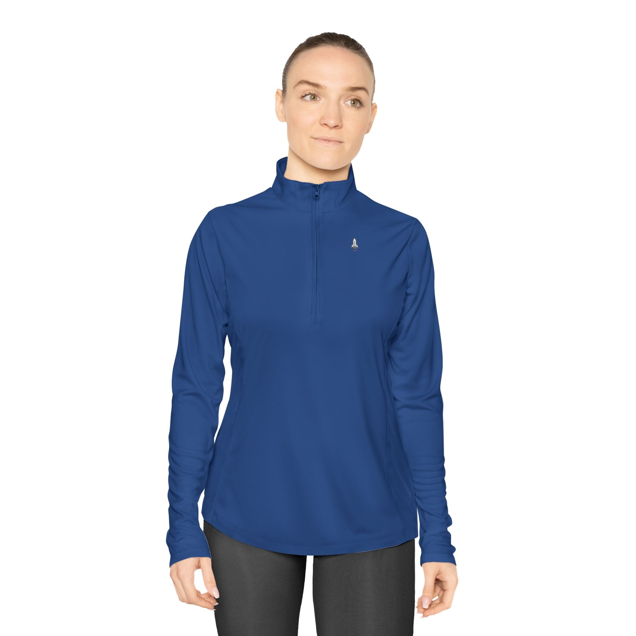 Rocketshipz "Longitude" Quarter-Zip Pullover – Lightweight Performance Top
