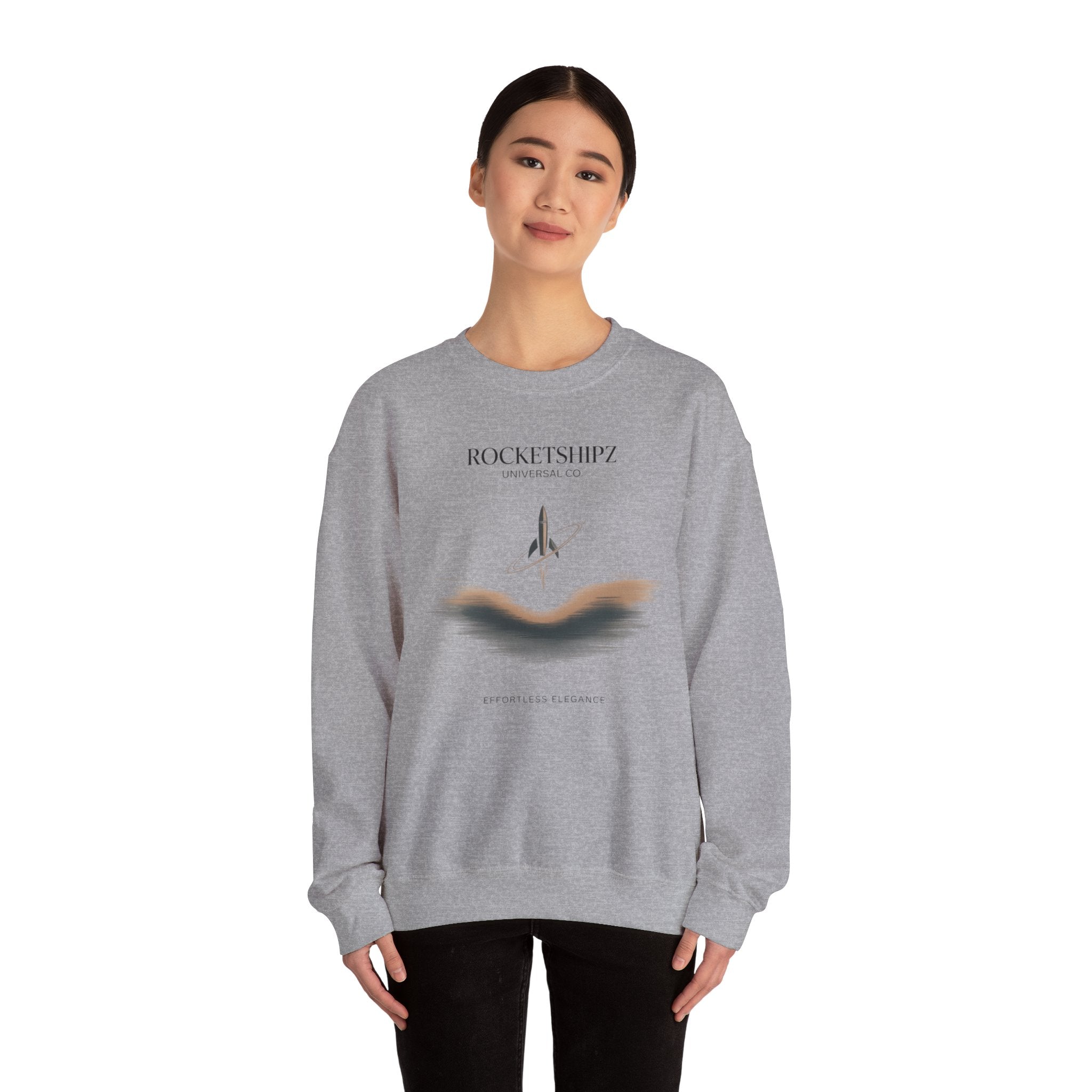 Minimal Micro-Embroidery Crewneck Sweatshirt | Quiet Luxury, Premium Basics