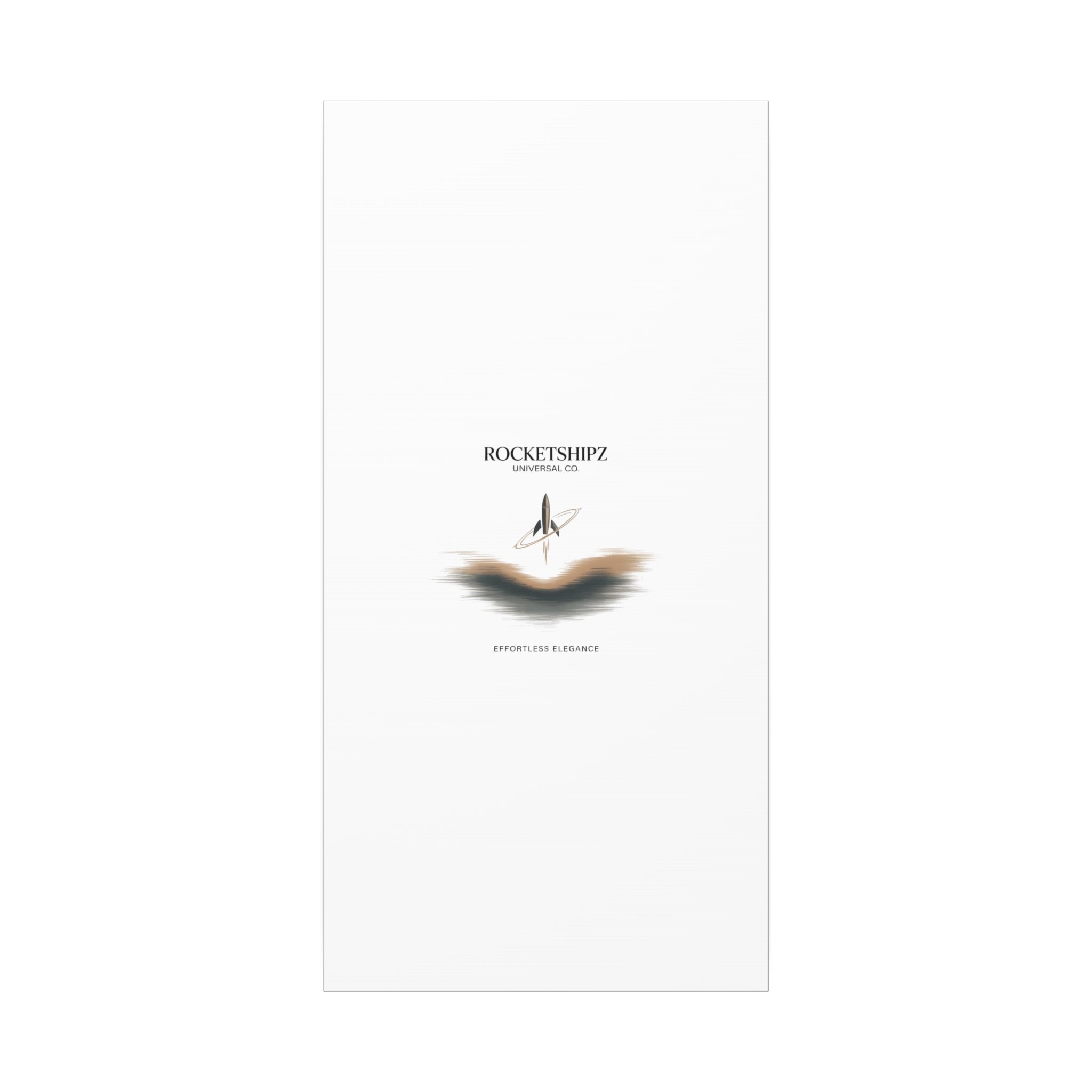 Minimal Rocket Logo Canvas, Neutral Art Print | Quiet Luxury, Elevated Basics
