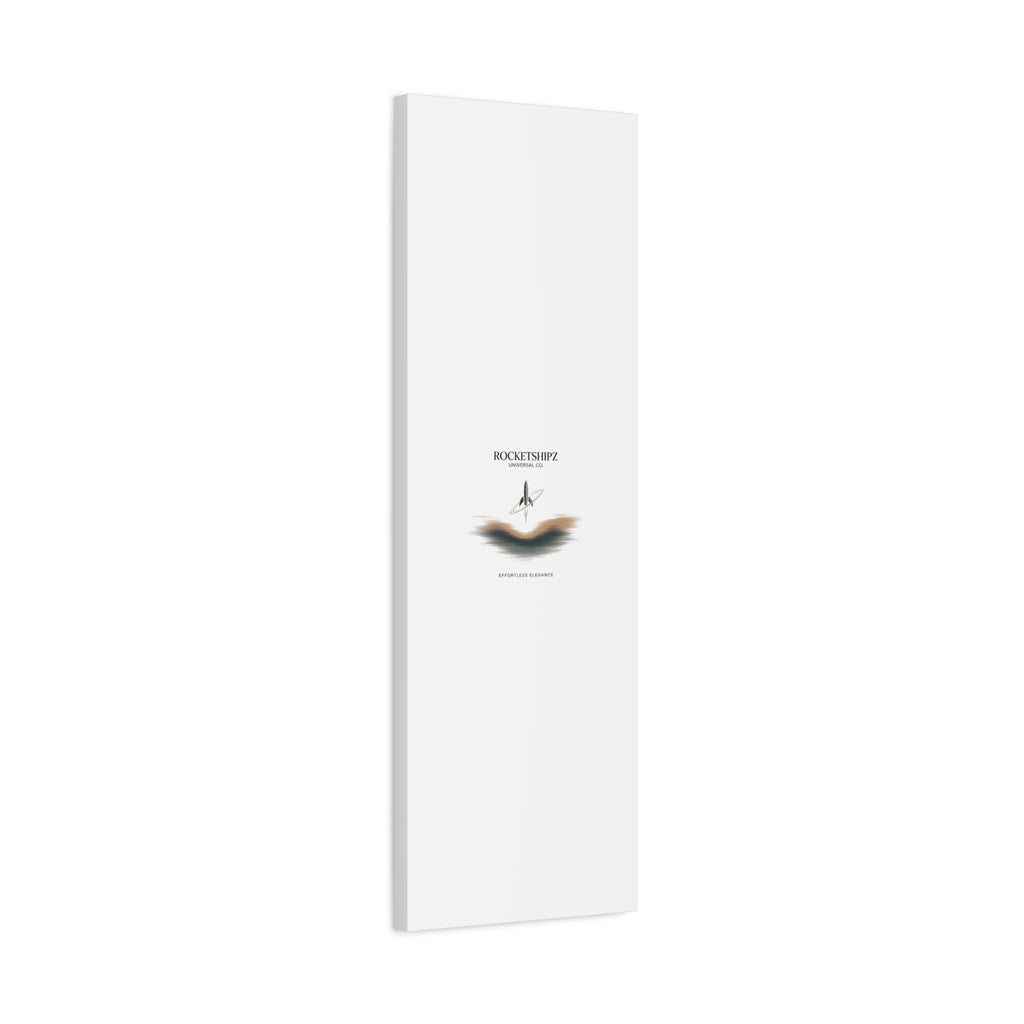 Minimal Rocket Logo Canvas, Neutral Art Print | Quiet Luxury, Elevated Basics