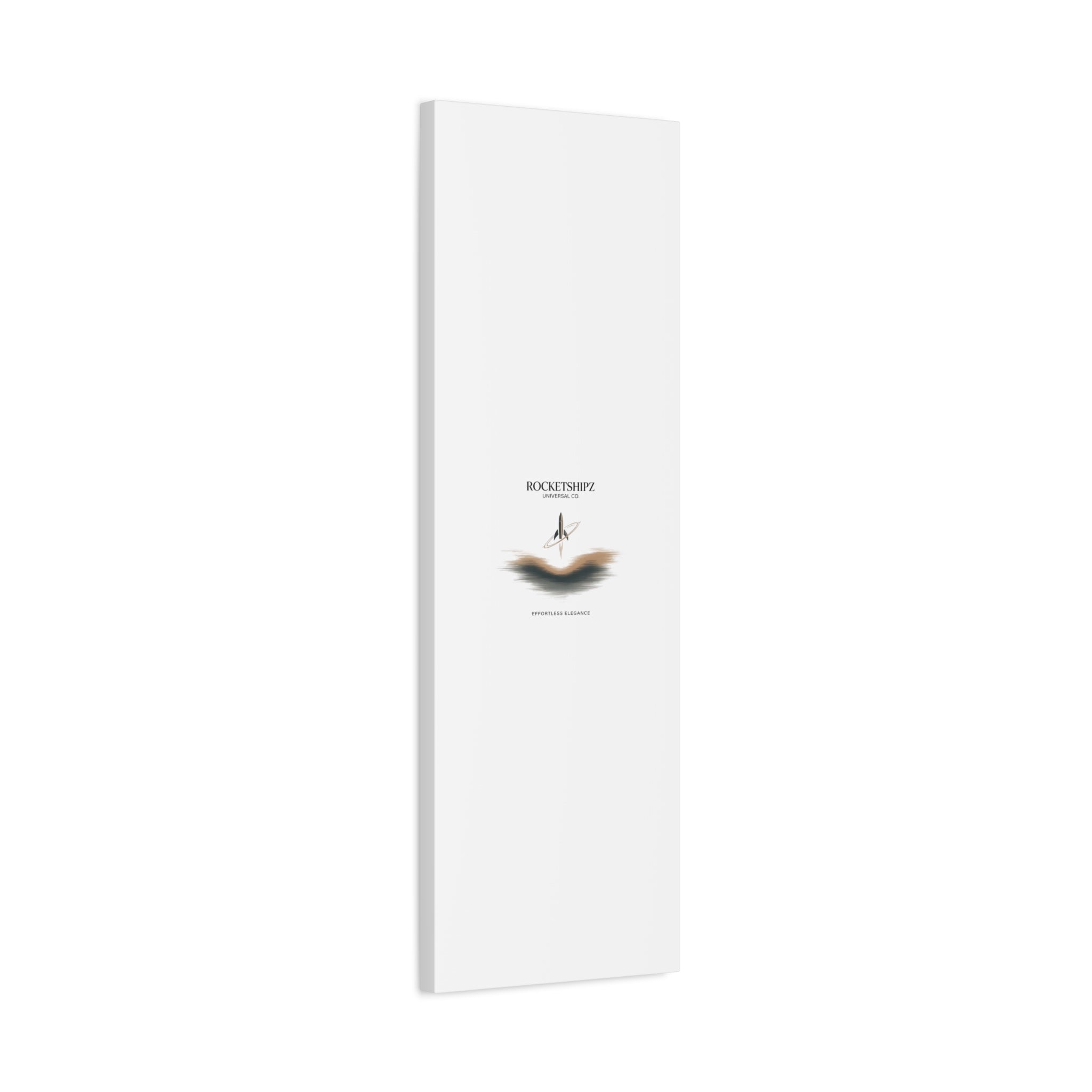 Minimal Rocket Logo Canvas, Neutral Art Print | Quiet Luxury, Elevated Basics