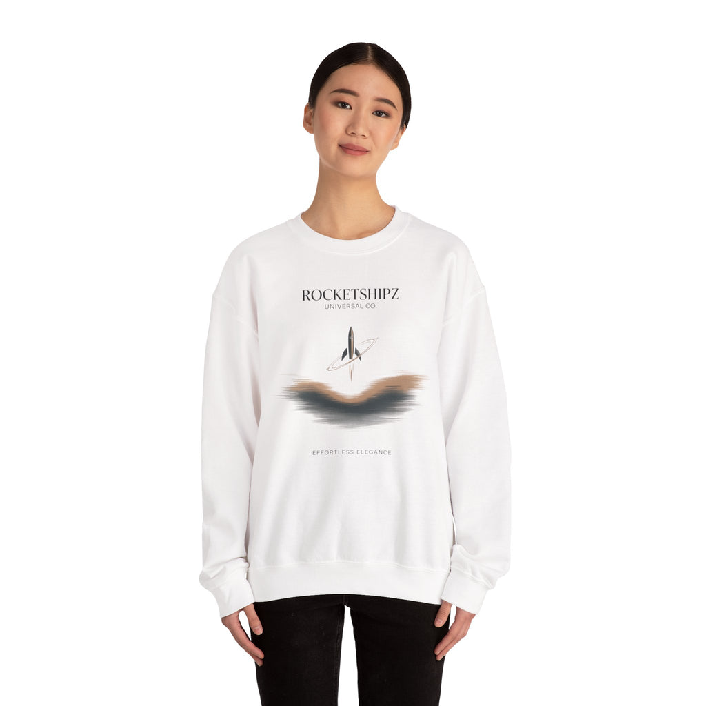 Minimal Micro-Embroidery Crewneck Sweatshirt | Quiet Luxury, Premium Basics