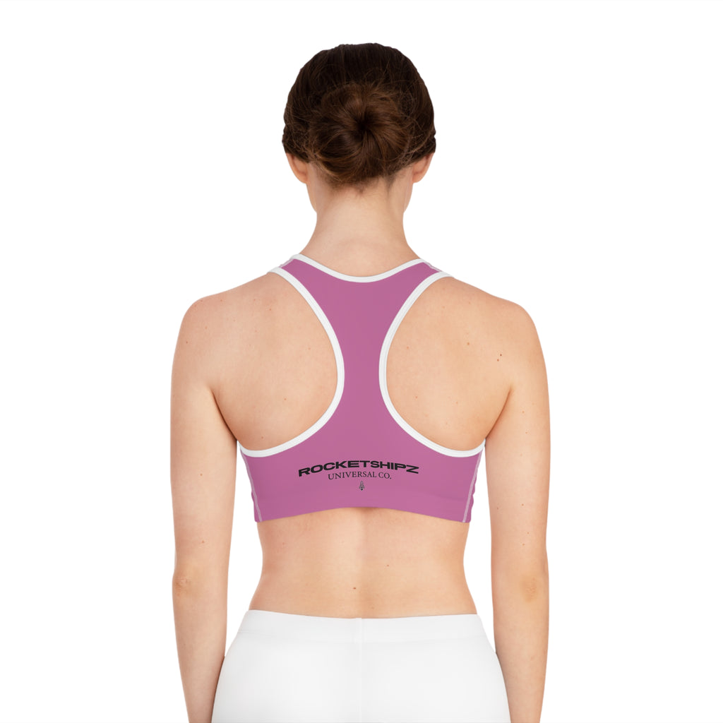 Rocketshipz "Pink Heights" Athleisure Sports Bra