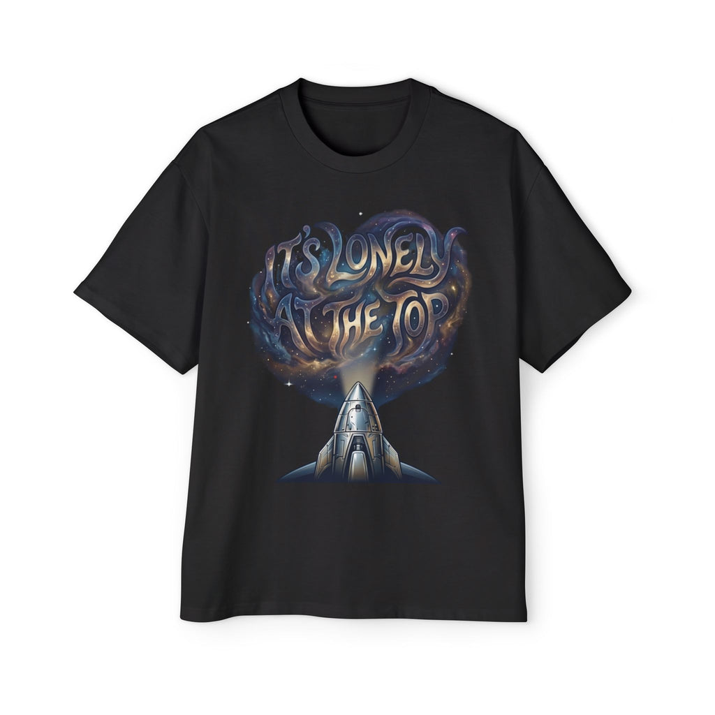 Rocketshipz "It's Lonely at the Top" Tee — Oversized Men's Graphic T-Shirt