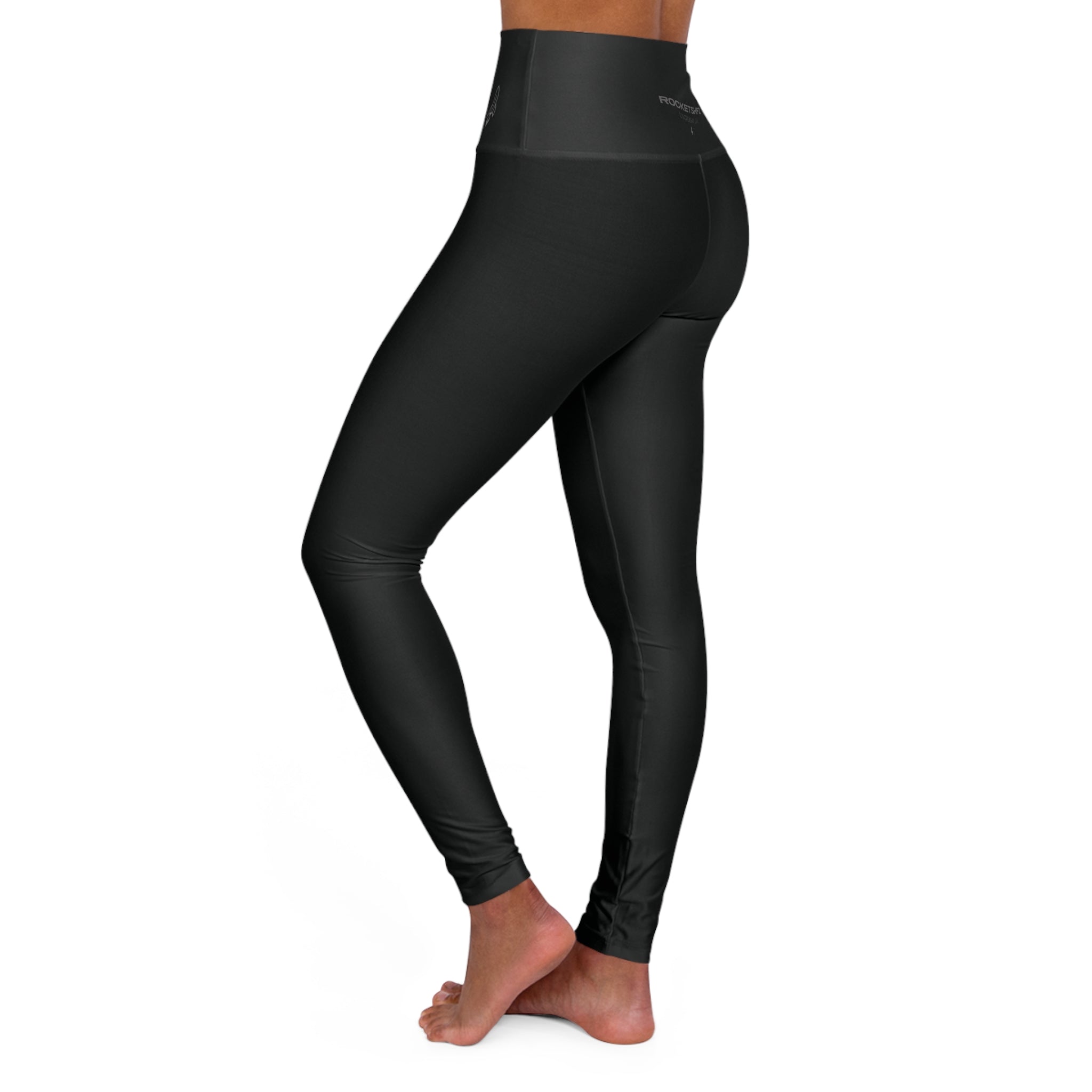 Rocketshipz "Dark Matter" Yoga Leggings — Elegant High-Waisted Athleisure Legging
