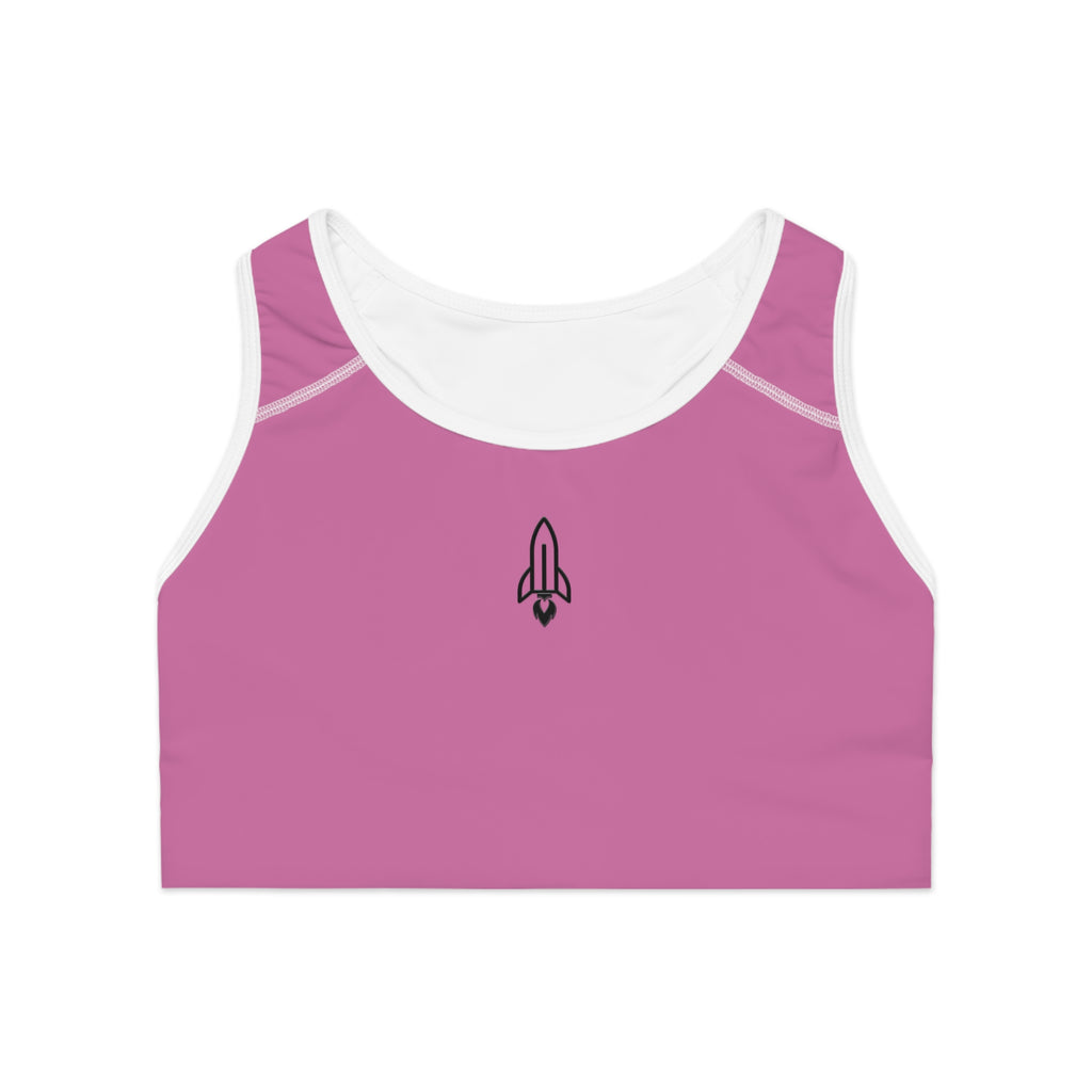 Rocketshipz "Pink Heights" Athleisure Sports Bra