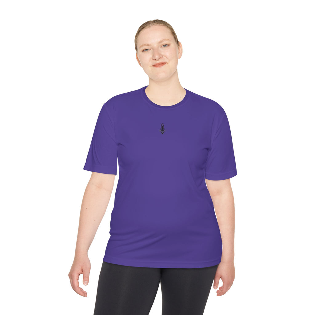Rocketshipz Universal Co. Logo Tee — Moisture-Wicking Athletic T-Shirt