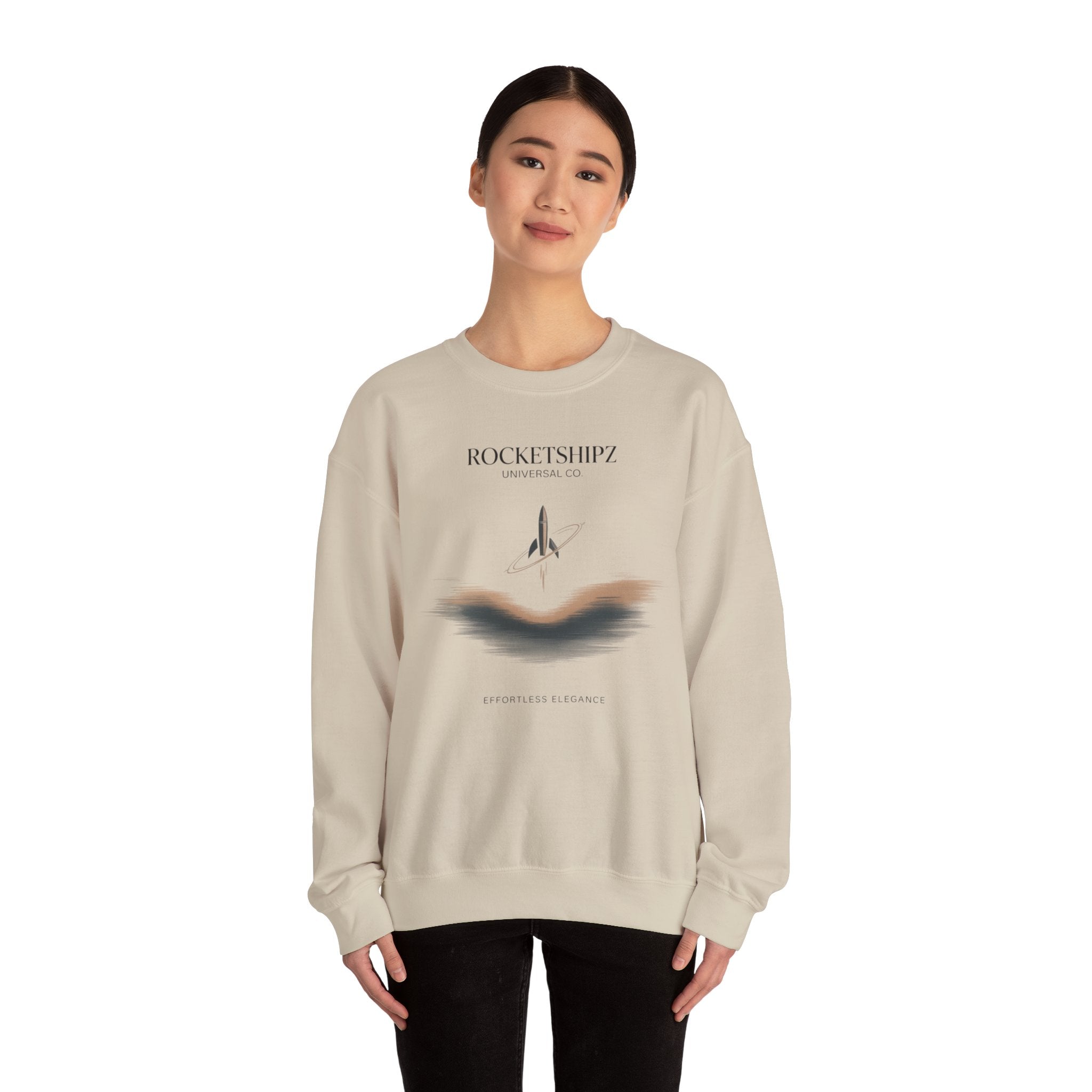 Minimal Micro-Embroidery Crewneck Sweatshirt | Quiet Luxury, Premium Basics