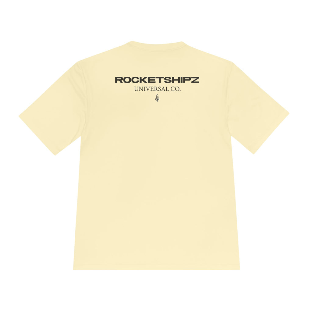 Rocketshipz Universal Co. Logo Tee — Moisture-Wicking Athletic T-Shirt