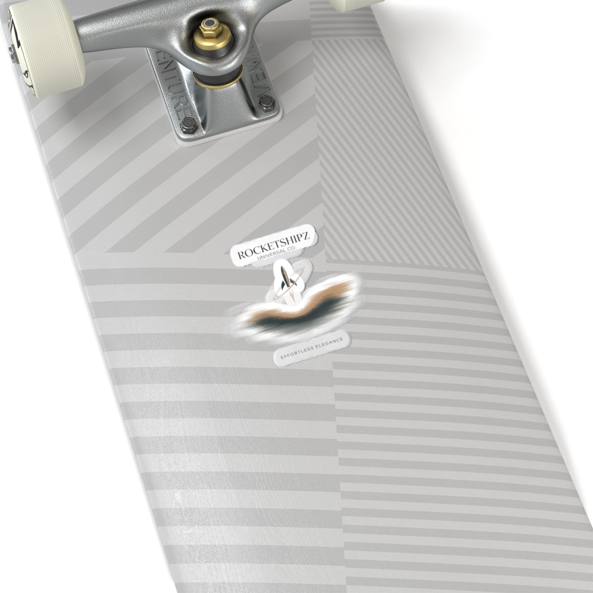 Minimalist Rocket Logo Sticker | Quiet Luxury, Neutral Capsule Aesthetic