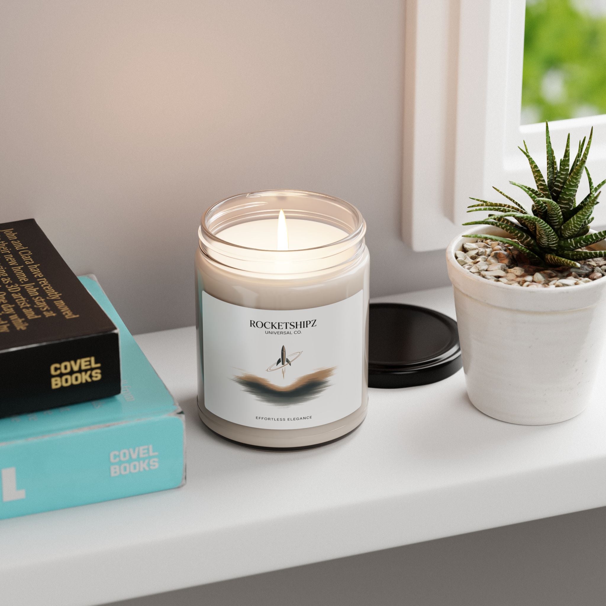Minimalist Neutral Scented Soy Candle, 9oz | Quiet Luxury, Elevated Basics