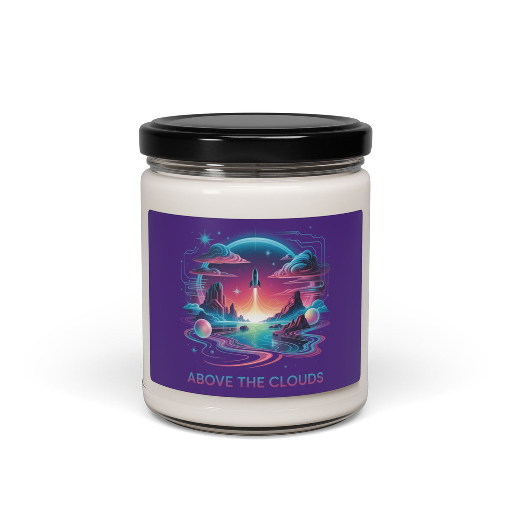 Surreal Dreamscape Candle | Soy Jar Candle, AI Art Gradient Scenery