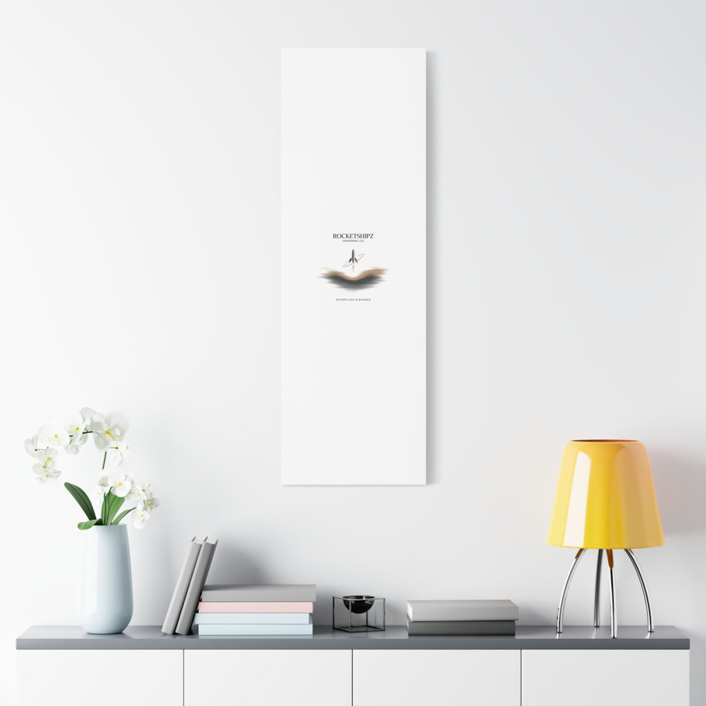 Minimal Rocket Logo Canvas, Neutral Art Print | Quiet Luxury, Elevated Basics