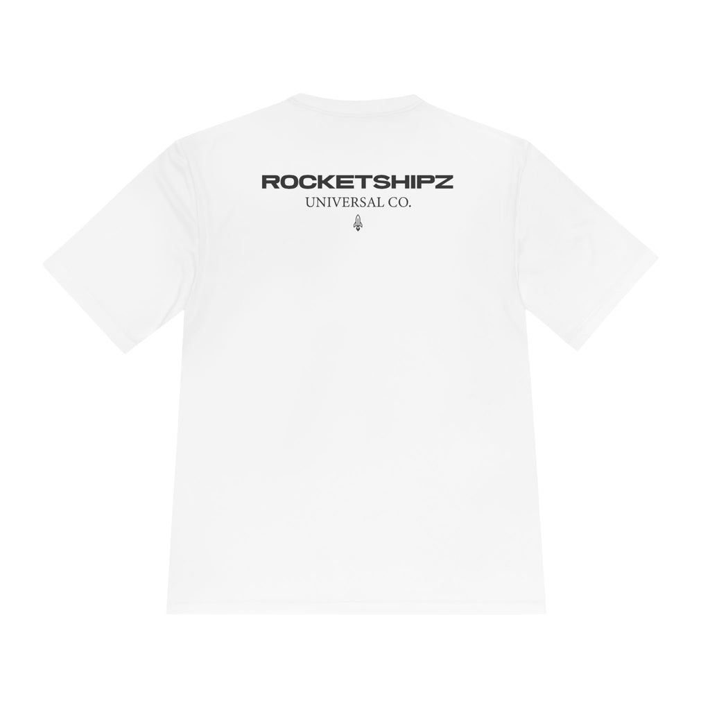 Rocketshipz Universal Co. Logo Tee — Moisture-Wicking Athletic T-Shirt