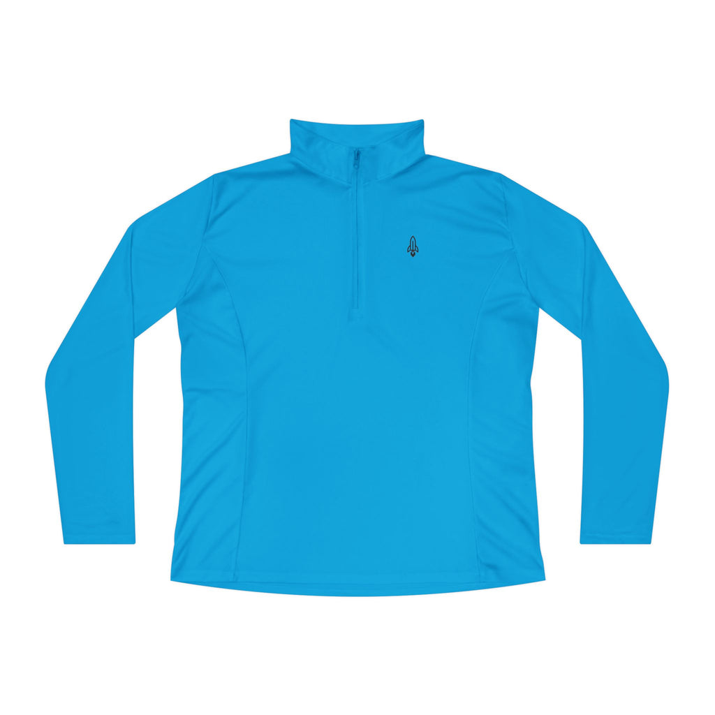 Rocketshipz "Longitude" Quarter-Zip Pullover – Lightweight Performance Top